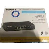 在飛比找蝦皮購物優惠-NETGEAR GS-305P PoE*4 GIGA高速 P