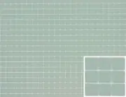 1" Scale Dollhouse Flooring - Tile: 1/4 Inch Squares 12x16 Blue (FF60625)