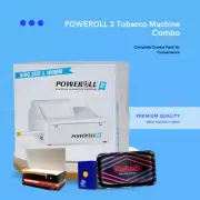 PoweRoll 2 Top-O-Matic Electric Cigarete Machine Tobaco Injector Combo