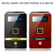 MGTEC TERRAN 2+G Smart External HDD Portable HardDisk 500 GB LED Monitor USB 3.0