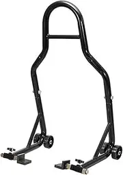 Lift Stand Motorcycle Black/Red Full Set Rear Wheel Support Stand Wheel Stand Auto Aheel Support Frame Tire Repairing Tool Stand Pad(Black)