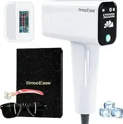 SmooEase Laser Hair Removal with ICE Cooling, Permanent Painless Hair Removal Device, Homeuse IPL Hair Remover, Convenient & safe Hair Removal for Face Armpits Legs Arms Sensitive Bikini Line (White)