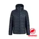 【Mammut 長毛象】Albula IN Hooded Jacket 防潑水連帽羽絨外套 海洋藍 男款 #1013-01780