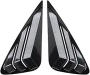 Rear Window Shutter Louver Side Air Vent Panel Cover Trim Black Accessories Exterior Compatible For LEXUS NX 200 300H 2015-2018(Black Style)