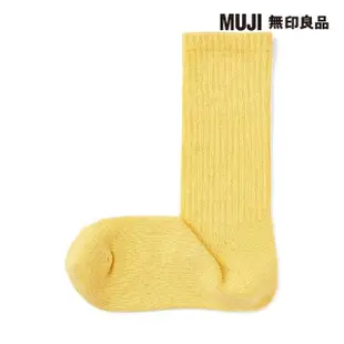 【MUJI 無印良品】女足口柔軟舒適粗織直角襪(共6色)