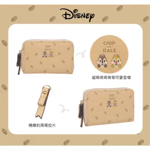【Disney】奇奇蒂蒂-零錢包-米 PTD21-B3-22BG