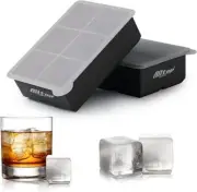 ALLTOP Large Square Ice Cube Trays,Giant Ice Block Maker with Lid for Whiskey, C