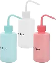 CATIEBYE 3Pcs Wash Bottles for Tattooing Squeeze Water Bottle Easy Control for Precise Application Beauty Gardening Daily Use