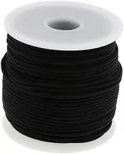 kokiya 2mm 50m Paracord Parachute Rope Cord Outdoor Camping Tent Accessories, Black