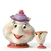 Jim Shore Disney Traditions - MRS POTTS AND CHIP Beauty and the Beast figurine