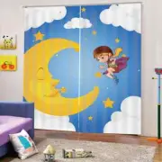 Children's wonderful imaginary world Printing 3D Blockout Curtains Fabric Window