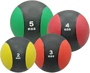 2kg+3kg+4kg+5kg Commercial Rubber Medicine Ball / Gym Fitness Exercise Ball