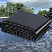 Black Pond Liner Waterproof 4x6m 5x8m 7X10M 8x12m 10x15m, Durable Underlay Pond Lining for Landscape Streams Fountains Waterfall and Artificial Lake(3x8m(9.8x26.2ft))