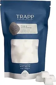Trapp | No. 68 - Teak & Oud Wood | Scented Wax Home Fragrance Melts | 4 oz. Bag | Scent Notes of Burmese Teak, Oud Wood, and Madagascar Vanilla | Soy Wax Blend | Made in USA