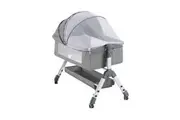 PlayPals Baby Cot Crib Bed Portable Bassinet Bedside Sleeper Adjustable Height