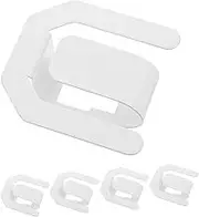 5pcs Slipper Rack Plate Bracket Bracket Ladder Hook Hooks for Hanging Removal Tool Plunger Door Sealing Strip Sealing Strip Storage Hanging Chain Bolt Bracket Carbon Steel White