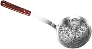 Hot Pot Spoon Mesh Strainer Mesh Ladle Spider Strainer Handle Slotted Ladle Spoon Kitchen Gadget Hot Pot Spoons Colander Wooden Set Long Handle Baking Strainer