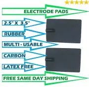 2PS LATEX FREE 2.5" X3.5" RUBBER ELECTRODE for CHATTANOOGA VECTRA GENISYS SERIES