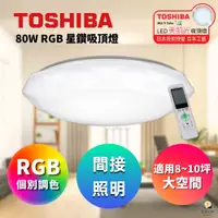 在飛比找蝦皮商城優惠-東芝 TOSHIBA 星鑽80W美肌LED吸頂燈 LEDTW