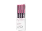 Too Copic Multiliner 4 Pens Set Fine Nib Inking Pen Sakura Pink Waterproof Japan