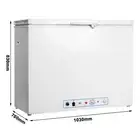 Smad 200L Chest Freezer Garage Ready Deep Frozen Food Storage With Basket White