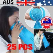 25x DisposabQT Vomit Bags Sickness Travel Plane Motion Car Bus Sea Sick SealabEV