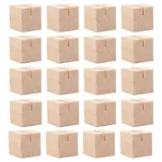 20pcs Wooden Name Card Holder Wooden Table Number Stands Solid Wood Place Card Holders for Name TagsPicturesPostcards Wood color