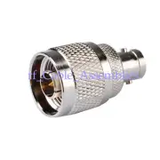 BNC Female ( Socket ) to N Type Male ( Plug ) Adaptor RF Coaxial Connector