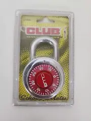 Club Model UTL885D Combination Padlock Red School Mates