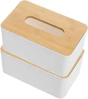 MAGICLULU Elegant Tissue Box Cover Rectangular Tissue Box Holder for Hotel Home Office Use