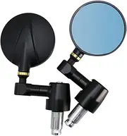 Left Right Mirror Universal 1 Pair 7/8" Round Bar End Rear Mirrors Moto Motorcycle Motorbike Scooters Rearview Mirror Side View Mirrors