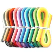 Multi-Color Paper Quilling Strips Set 60 Colors 10 packs 54cm Length Paper Wi...