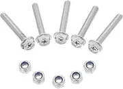 1 Set Replacement Bolts Metal Nuts and Washers Assortment Bolts and Nuts Kit Stainless Eyebolt Washers Kit Hexagonal Screw Machine Screw Assortment Silver 304 Stainless Steel