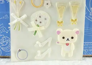 【震撼精品百貨】Rilakkuma San-X 拉拉熊懶懶熊 情境貼紙 結婚 震撼日式精品百貨