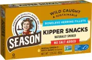 Kipper Snacks - Boneless Herring Fillets, No Salt Added, Naturally Smoked, Wi...