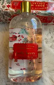 NEW H+B Amaryllis & Juniper Body Wash Christmas Holiday Holly Berry 28 FL Oz