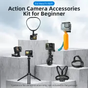 Adaptom Accessories Kit for Go Pro,Waterproof Case+Neck Mount+Selfie Stick+Clamp Mount+Chest Strap