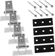 jojofuny Diy Solar Panel Project Kit 4pcs Aluminum Alloy Solar Panel Brackets Clamp