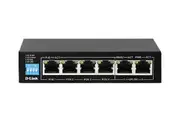 D-Link DGS-F1006P-E 6-Port Gigabit PoE Switch With 4 Long Reach PoE Ports and 2 Uplink Ports