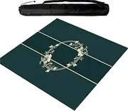 Square Mahjong Mat with Rubber Backing, Soft and Non Slip Tablecloth, Table Mat for Mahjong Paigow Poker and Tile Game,Green (60 cm/23.62 in)