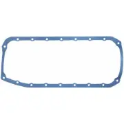 Fel-Pro 1882, One Blue Silicone Rubber Sbc One Piece Rubber Oil Pan Gasket Perfo