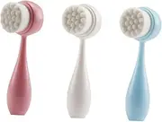 VICASKY 3pcs Face Brush for Deep Pore Cleansing Manual Facial Cleansing Tool Design Gentle Exfoliation for All Skin