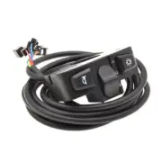 Versatile 3 in 1 Horn Turn Signal Light Switch with Black Color Design