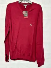 Van Heusen Flex Sweater Mens XL Red Soft Comfort Pullover Outerwear