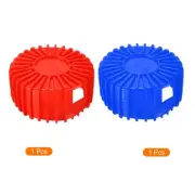 2pcs Replacement 70mm Manifold Gauge Protective Boot Covers For Gauges Red Blue