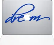 The Decal Guru 1654-MAC-13X-DB Dream Decal Vinyl Sticker, Dark Blue, 13" MacBook