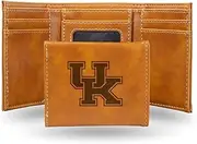 Rico Industries NCAA Laser Engraved Tri-Fold Wallet, Brown