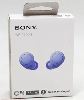 Sony WF-C700N True Wireless Bluetooth Noise Canceling In-Ear Headphones - Violet