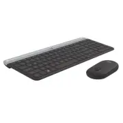Logitech MK470 Black Slim Wireless Keyboard Mouse Combo Nano Receiver Plug&Play