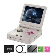 RG35XXSP Retro Clamshell Games Consoles Built-in 64G TF Card 5000+ Games Portable Style Flip Hand Held Game Video Consoles Linux System Gray